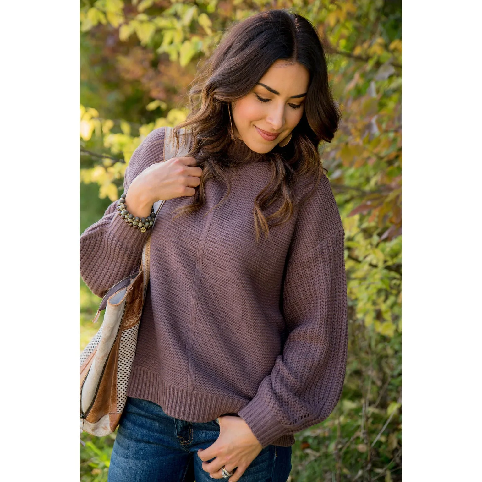 High Neck Detailed Sweater