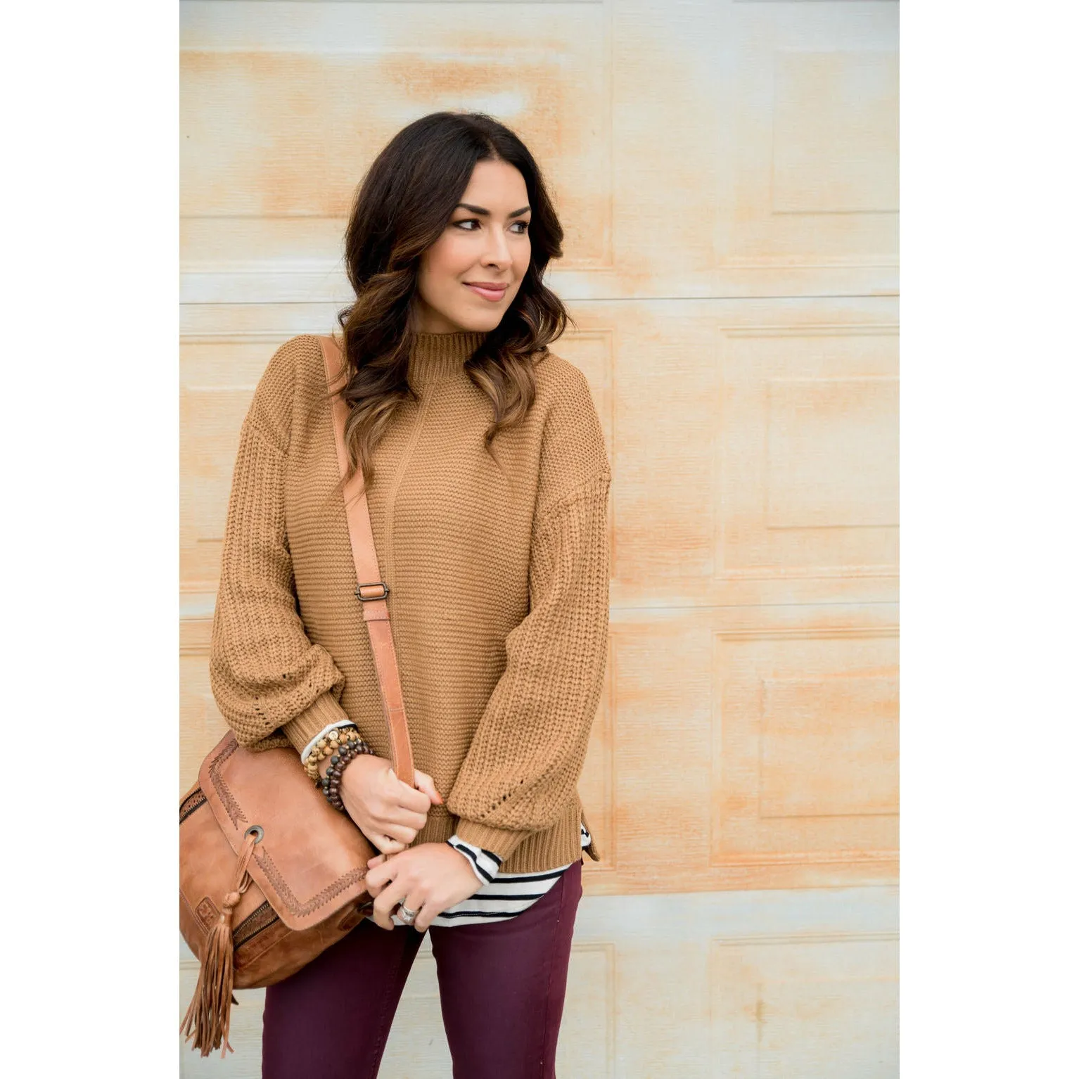 High Neck Detailed Sweater