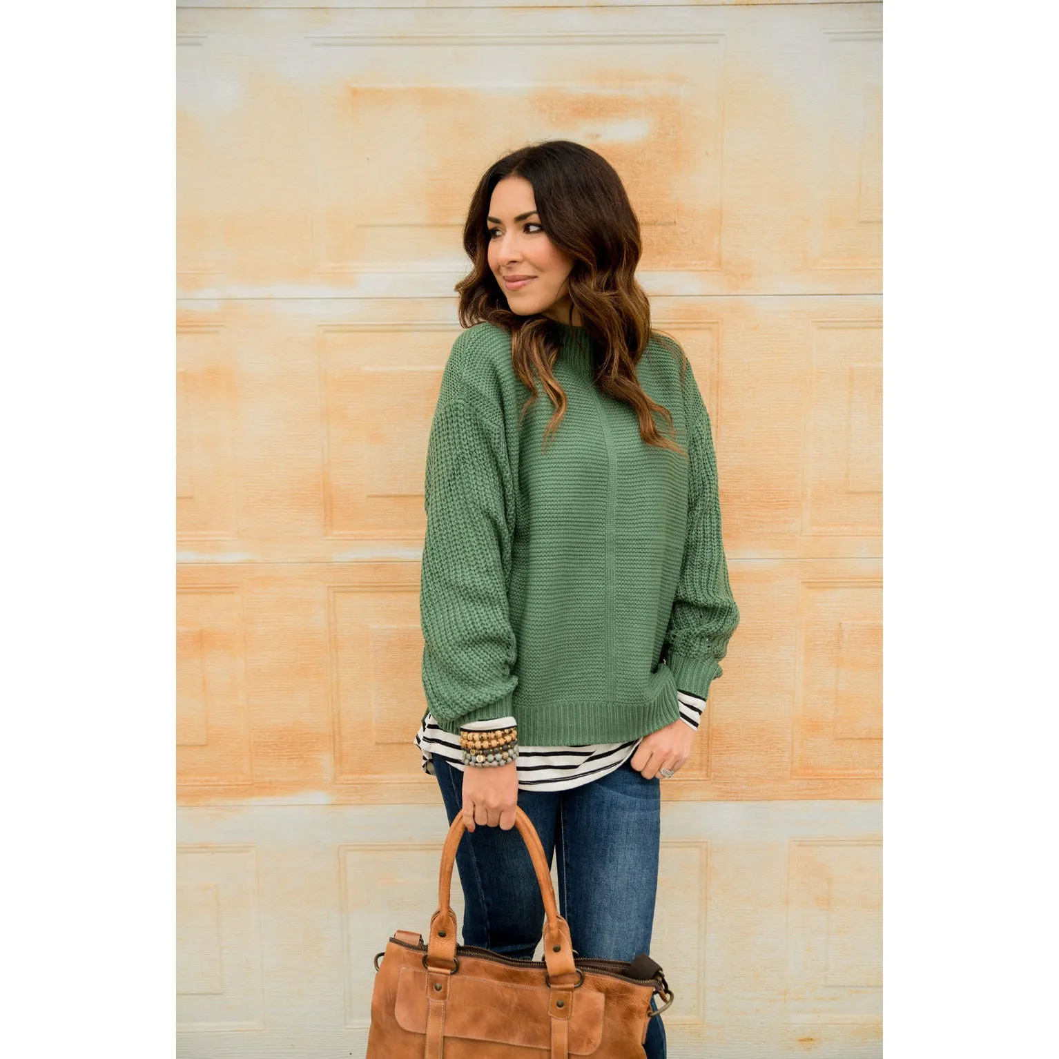 High Neck Detailed Sweater