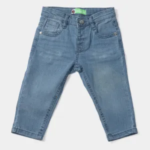 Infant Girls Denim Stretch Pant Basic - Ice Blue
