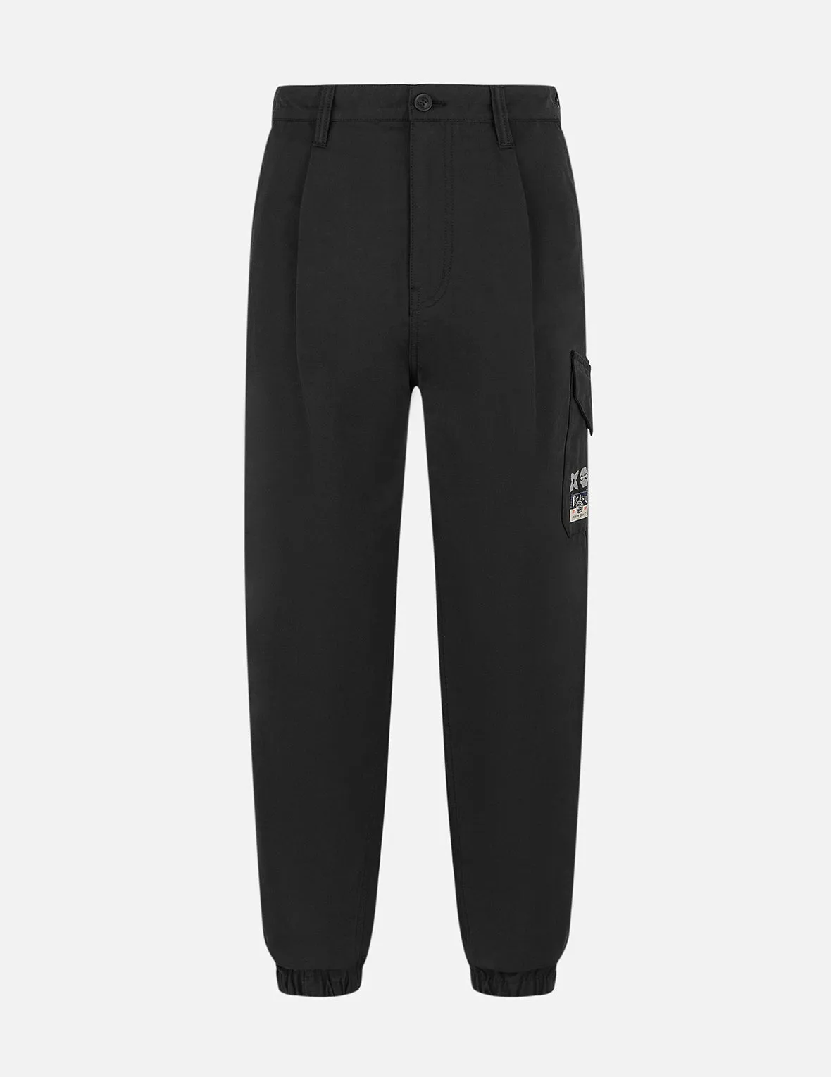 Kamon and Wheel of Wisdom Embroidery Fashion Fit Woven Jogger