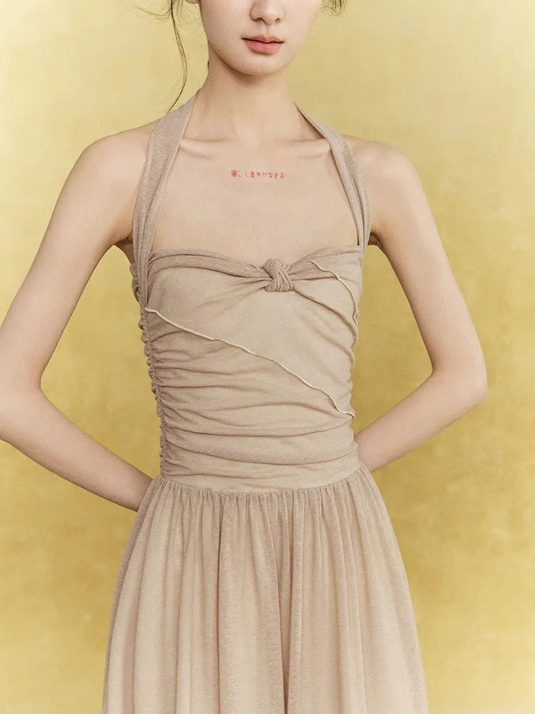Knit Mesh Thin Sheer Damage Tops