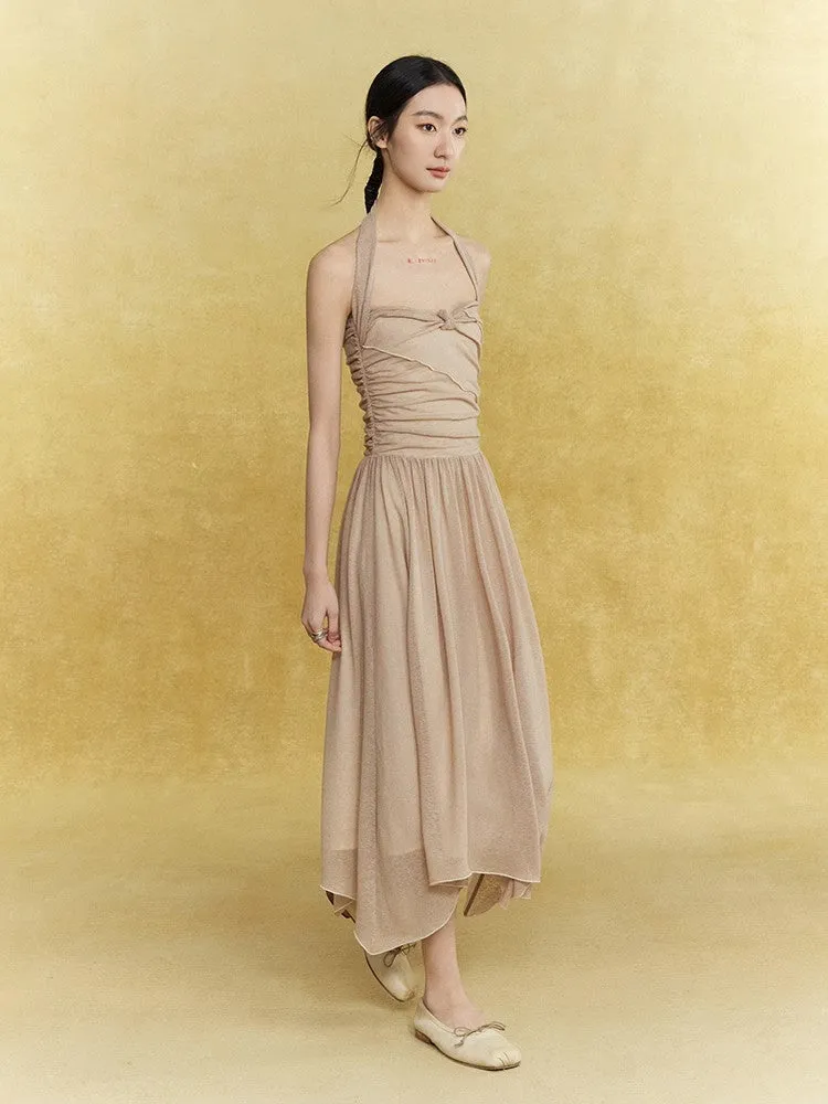 Knit Mesh Thin Sheer Damage Tops