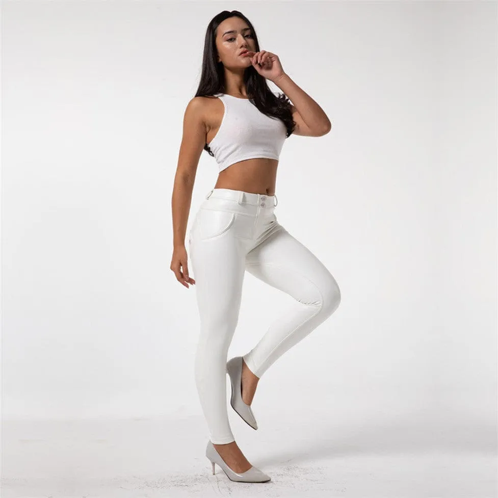 Leather Look Shapewear Pants