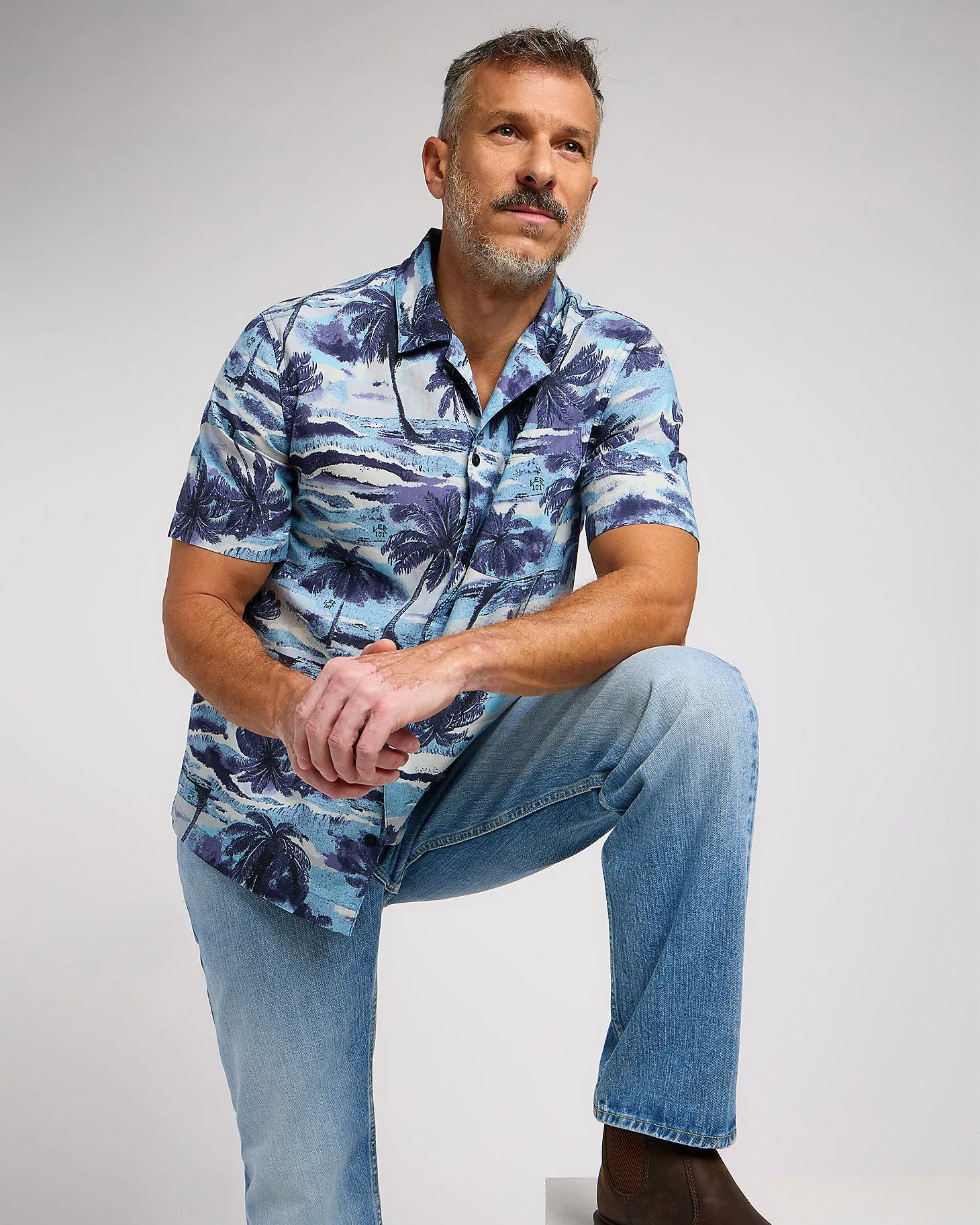 Lee 101 Camp Shirt - Drama Blue