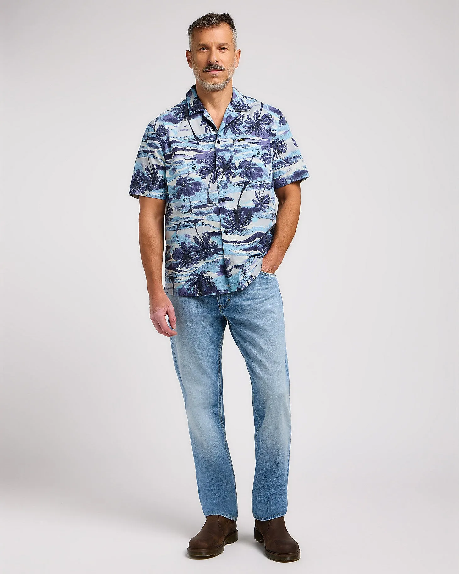 Lee 101 Camp Shirt - Drama Blue