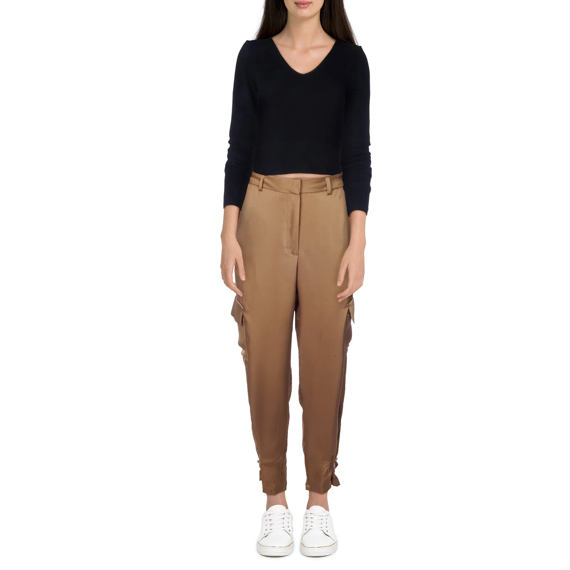Limited Collection Women's Modern Age Satin Cargo Pants