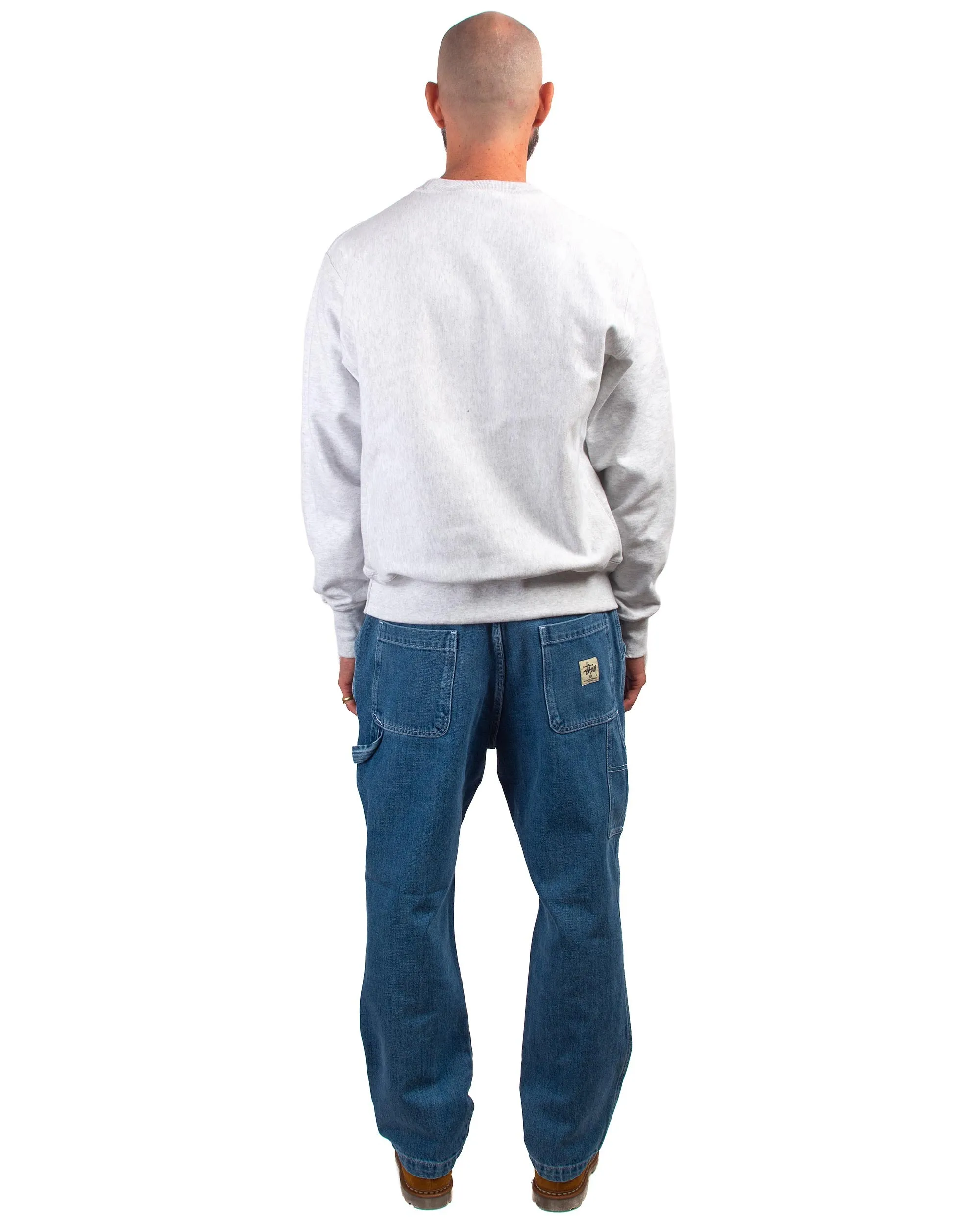 Lost & Found Reverse Weave Crewneck Silver Grey