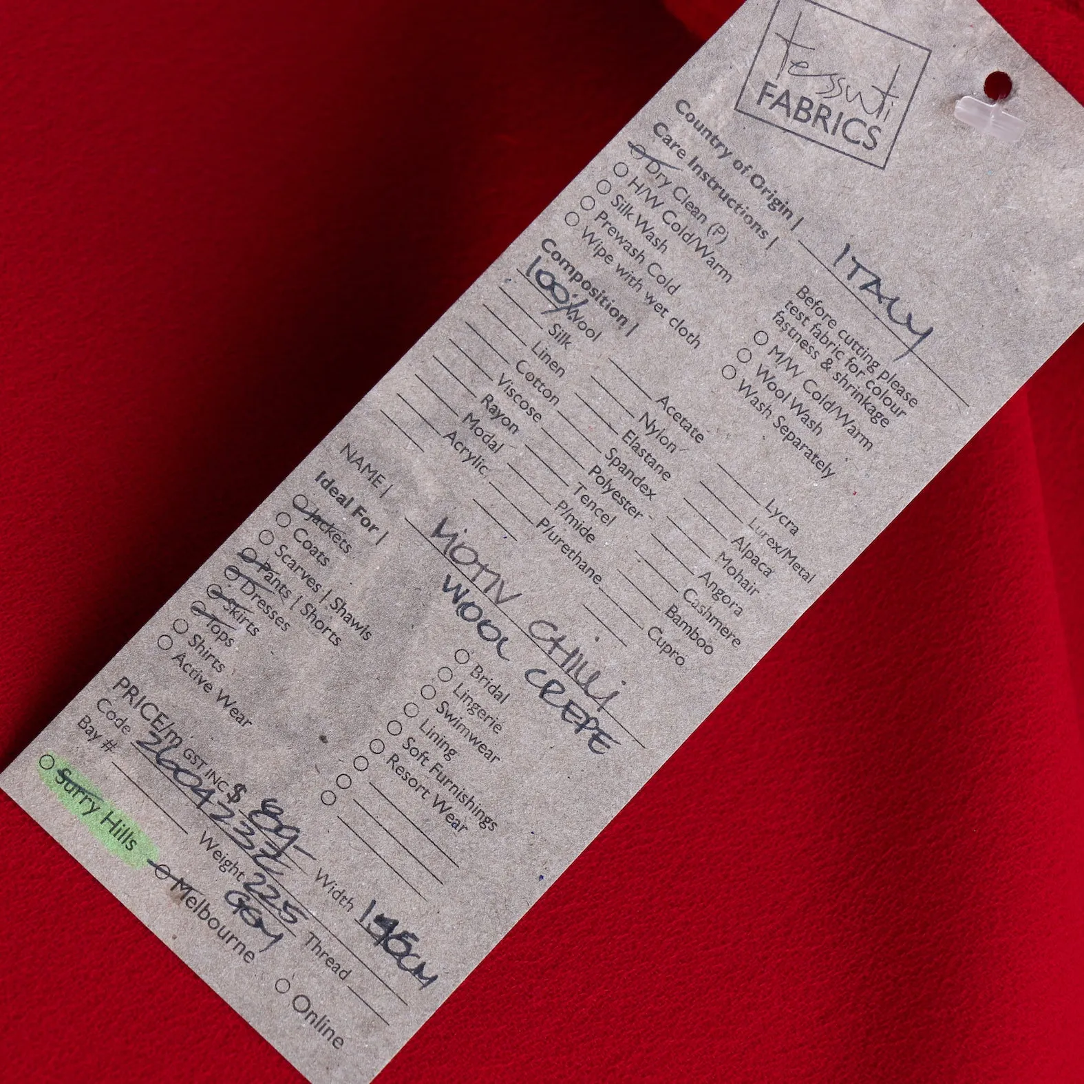 Motiv Chilli Wool Crepe