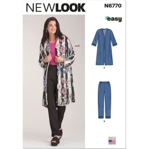 New Look Sewing Pattern N6770 Misses' Jacket and Pants