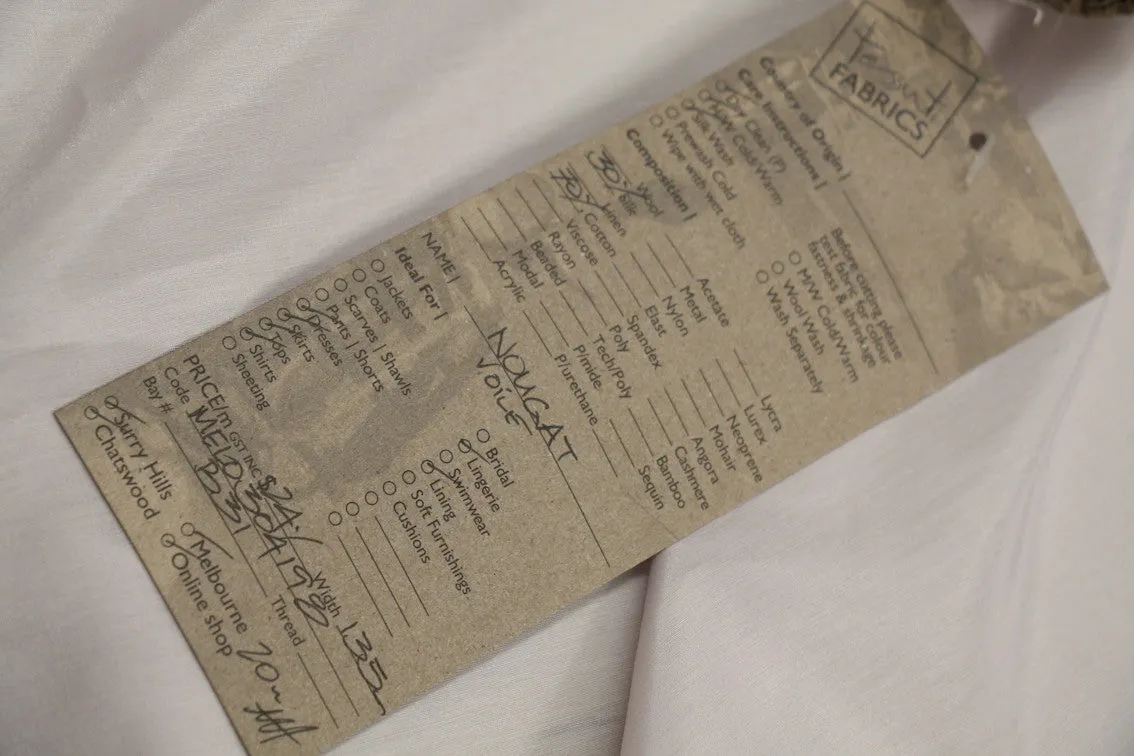 Nougat Cotton/Silk Voile