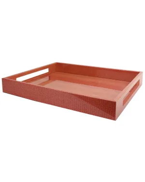 Orange Crocodile 14x16" Tray