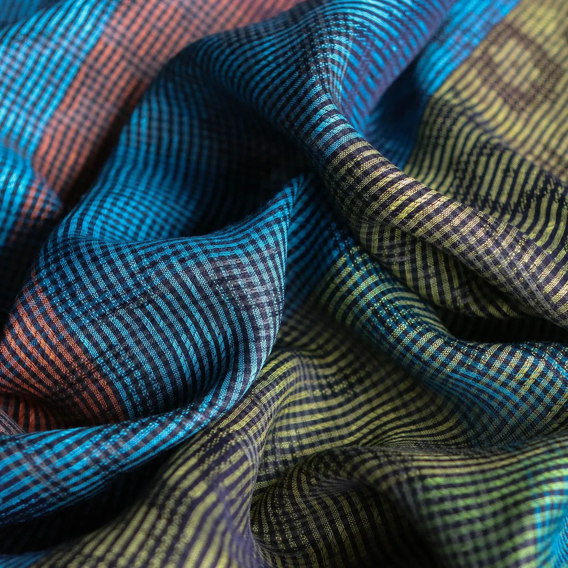 Ottavia's Check Linen Jacquard