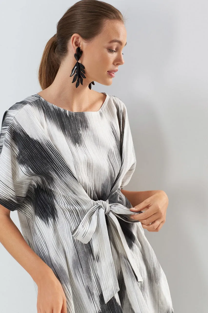 Painted Ikat Caftan Top
