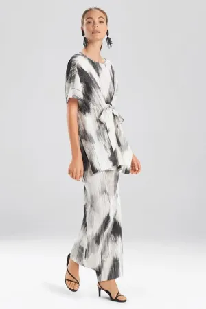 Painted Ikat Caftan Top