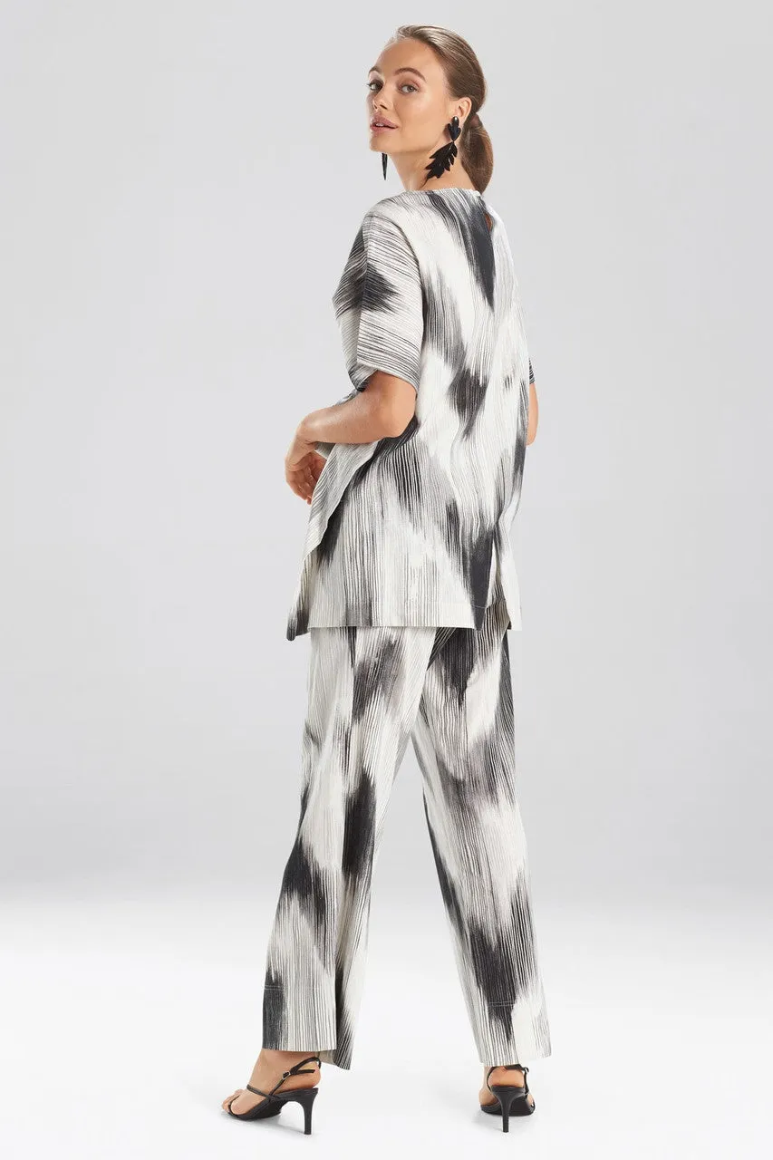 Painted Ikat Caftan Top