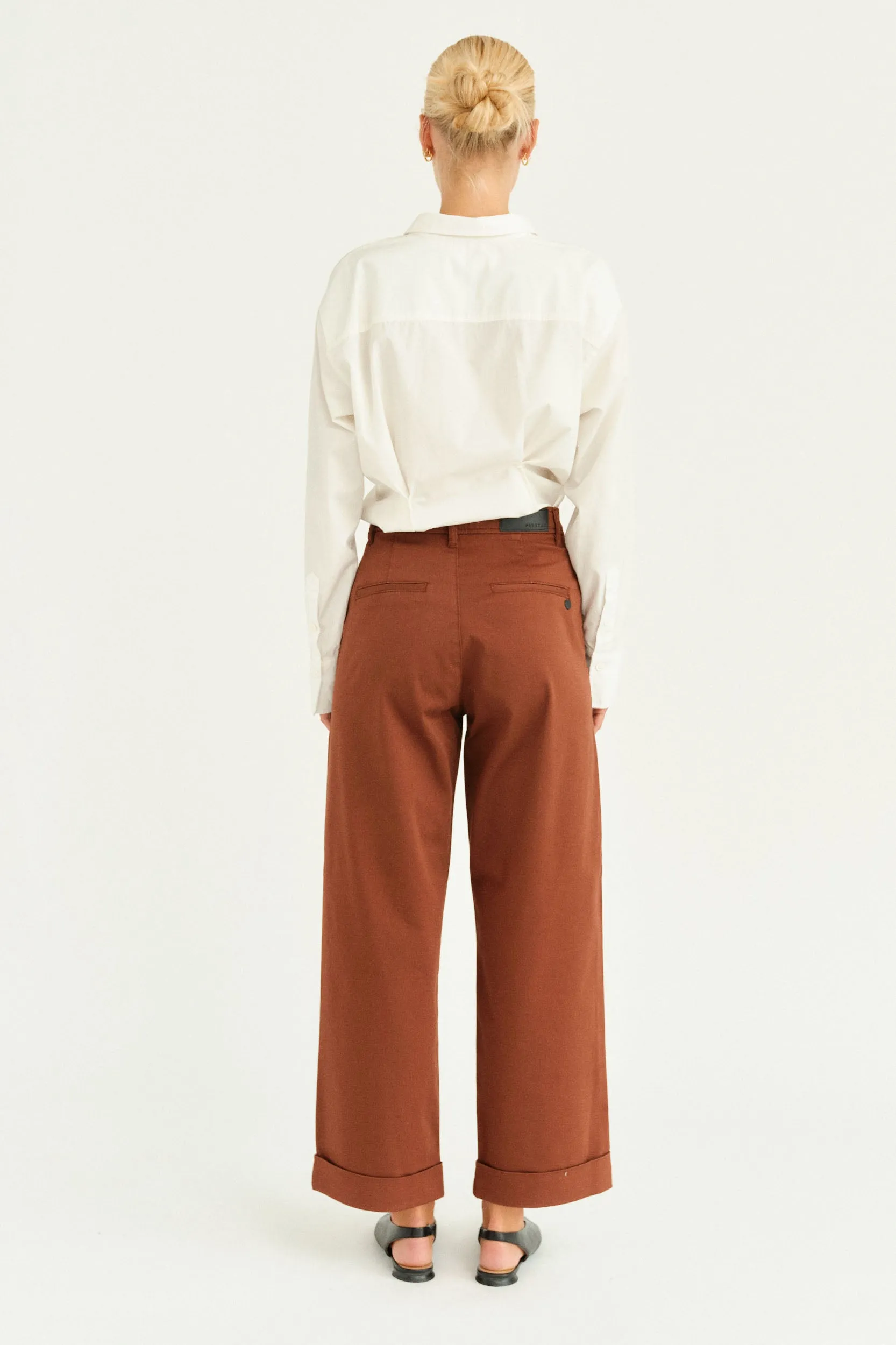 PD-Birkin Weekend Cropped Pant - Warm brown