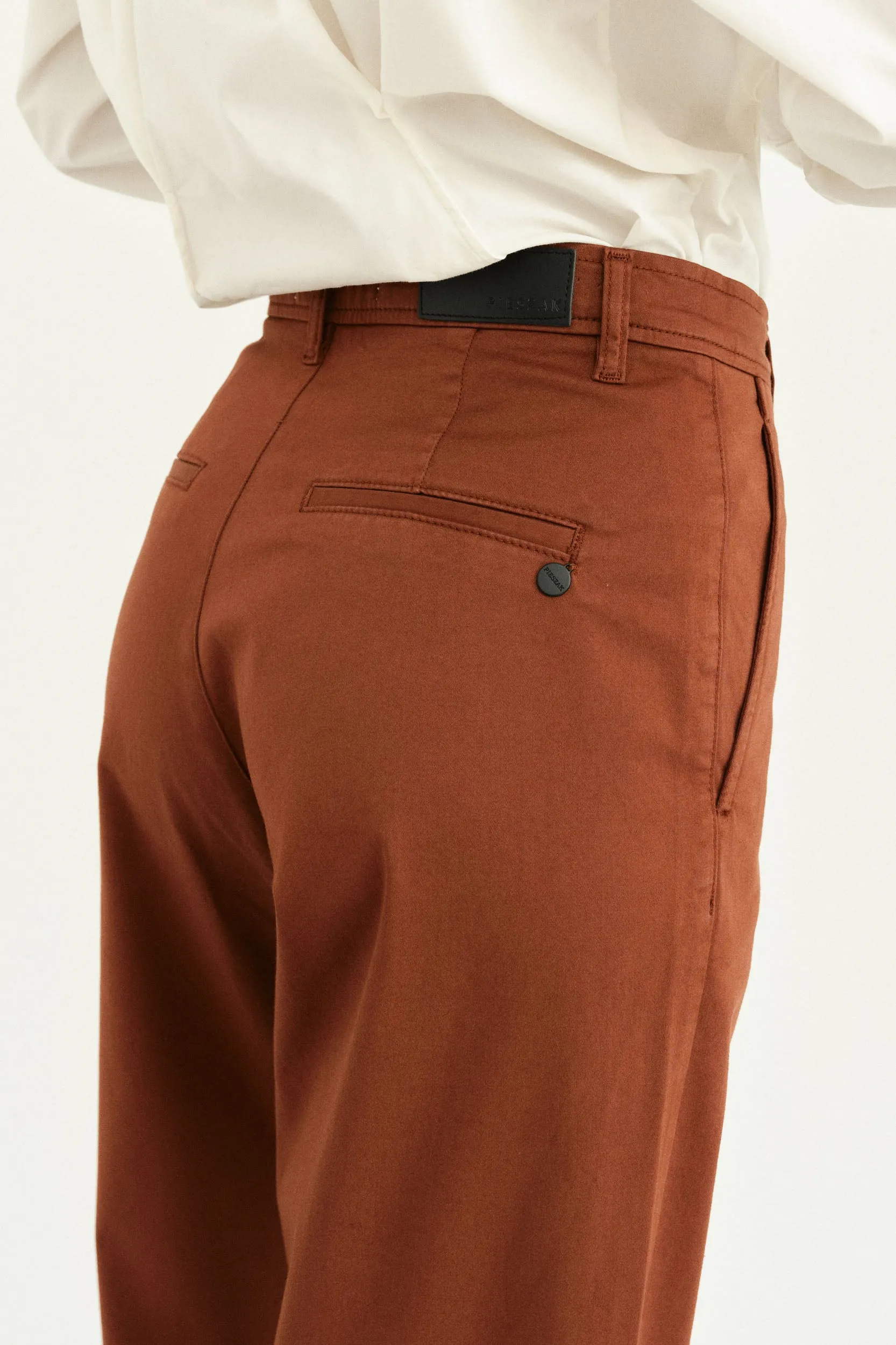 PD-Birkin Weekend Cropped Pant - Warm brown