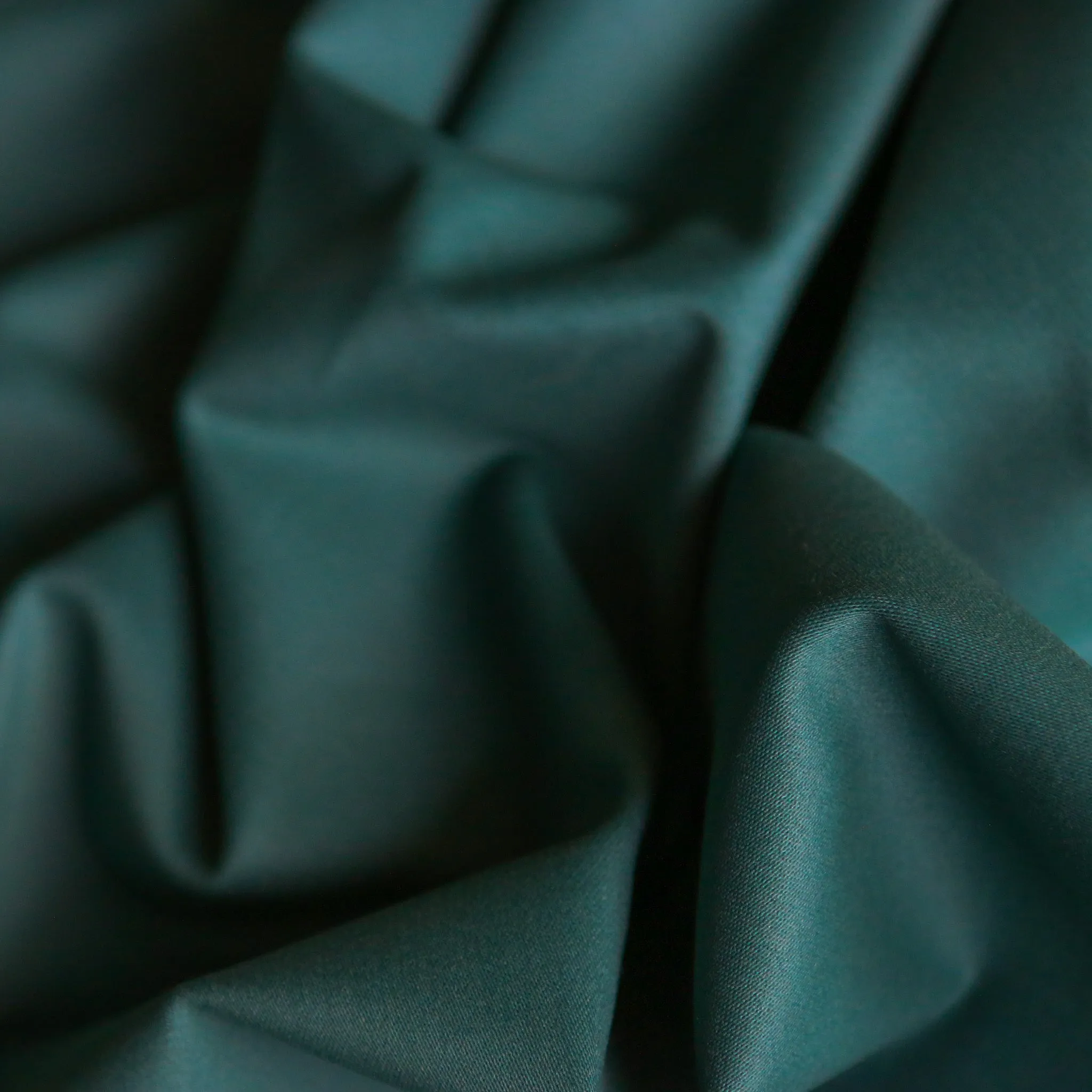 Peacock Stretch Cotton Sateen