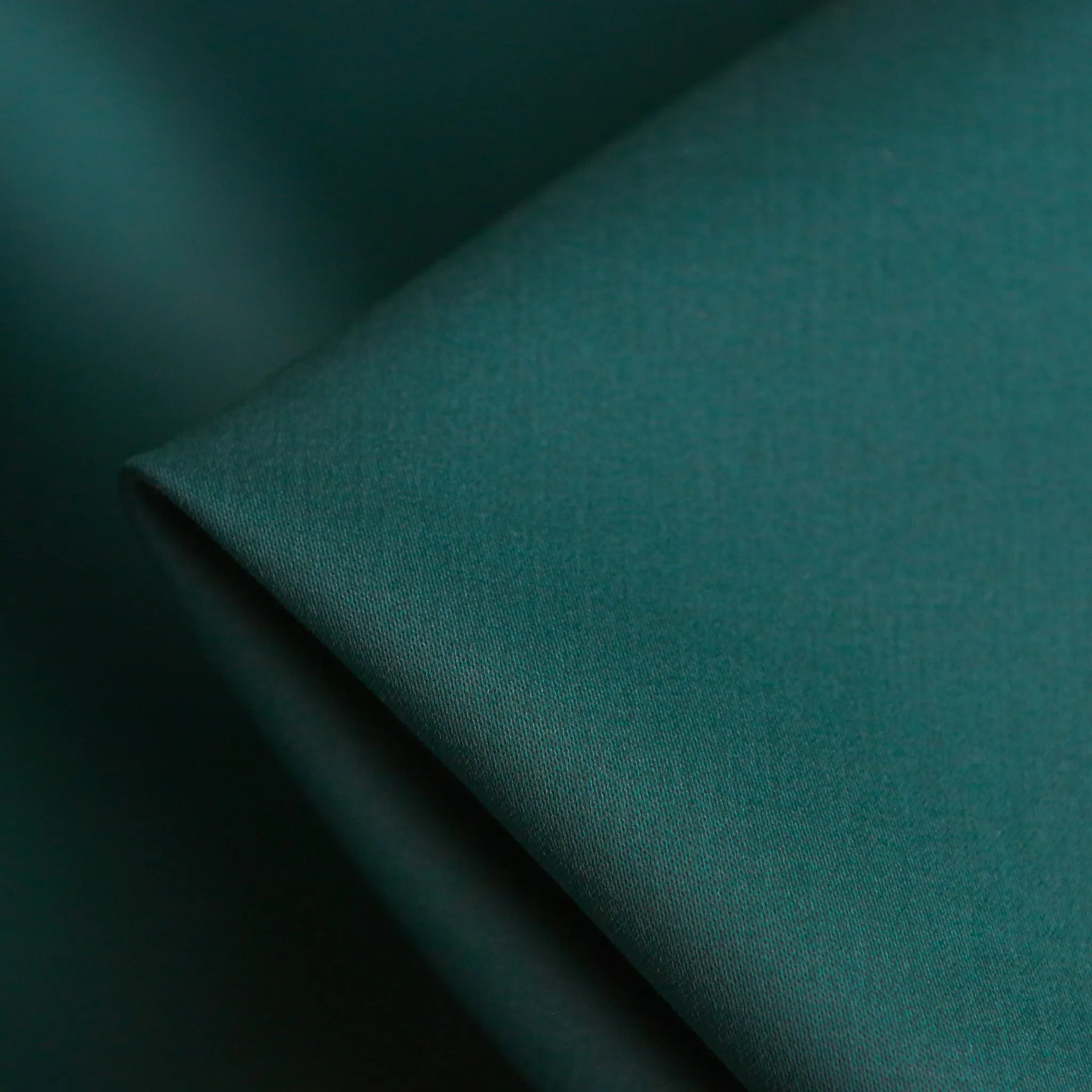 Peacock Stretch Cotton Sateen