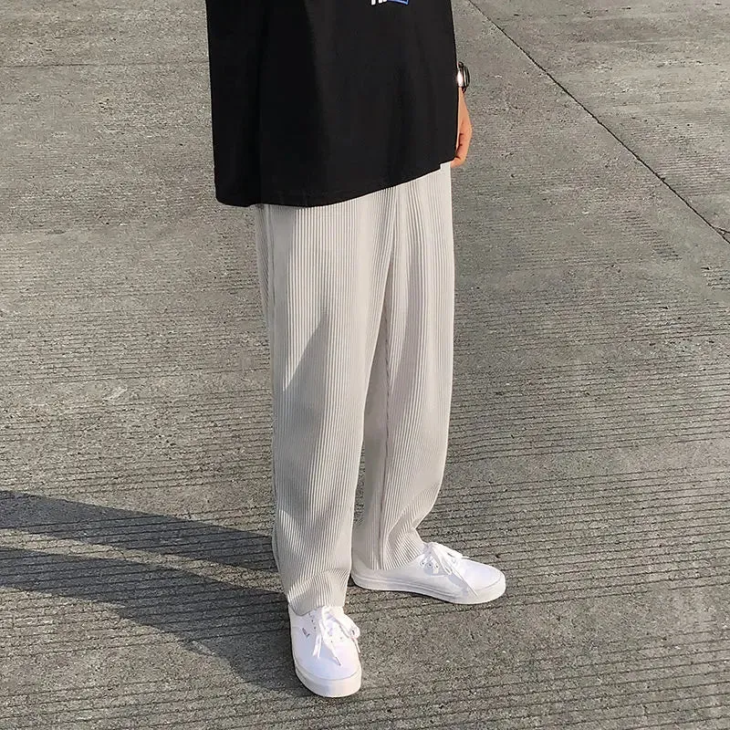 Pleated Straight Loose Casual Pants