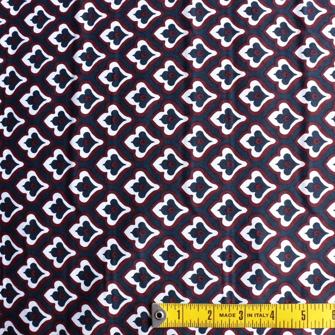 Porcelain Navy Stretch Cotton