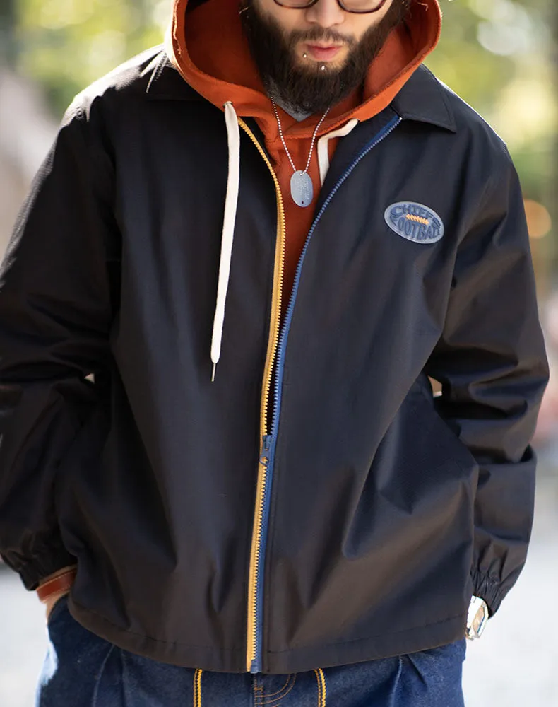 Retro Coach City Boy Contrast Color Street Men's Jacket