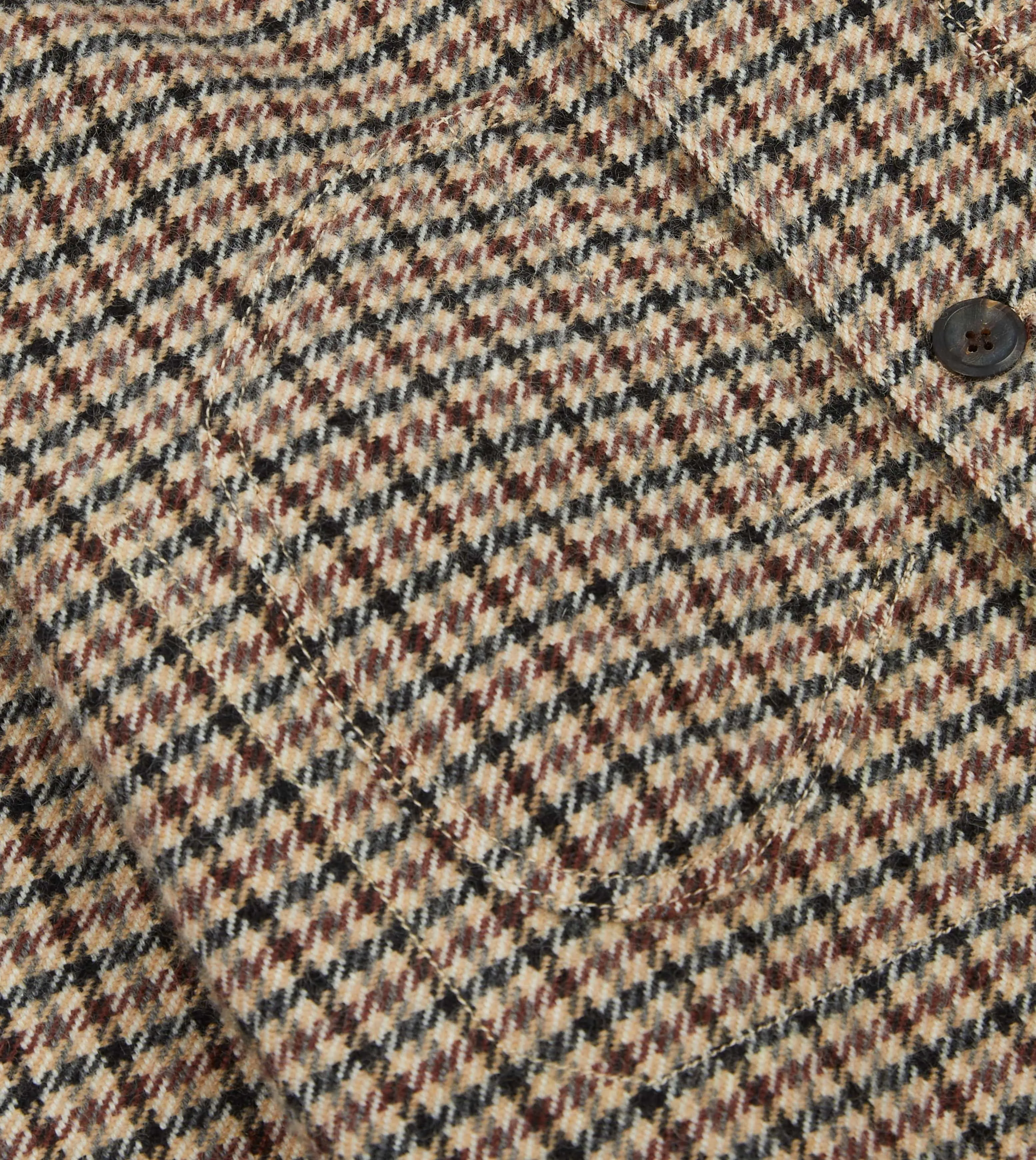 Shepherd Check Tweed Five-Pocket Artist Chore Jacket