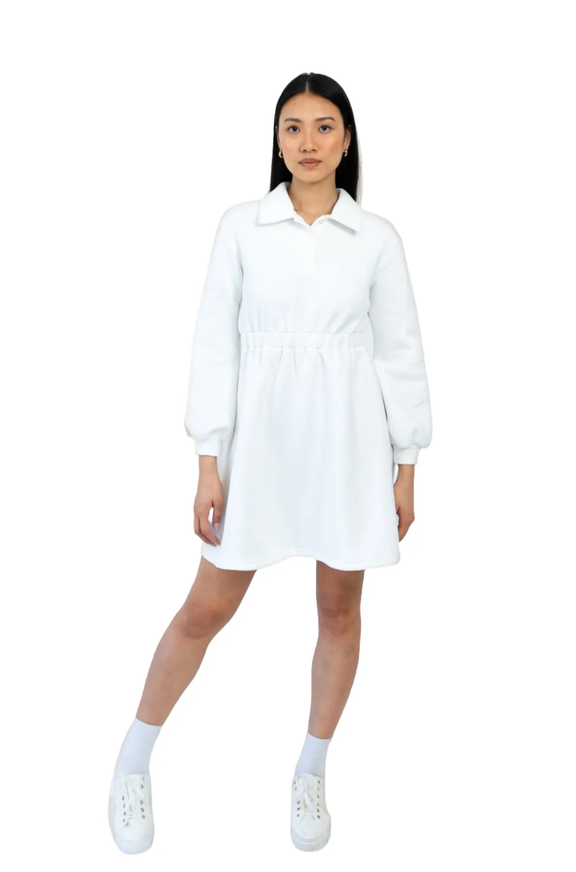 Sleek Polo Collar Tennis Dress
