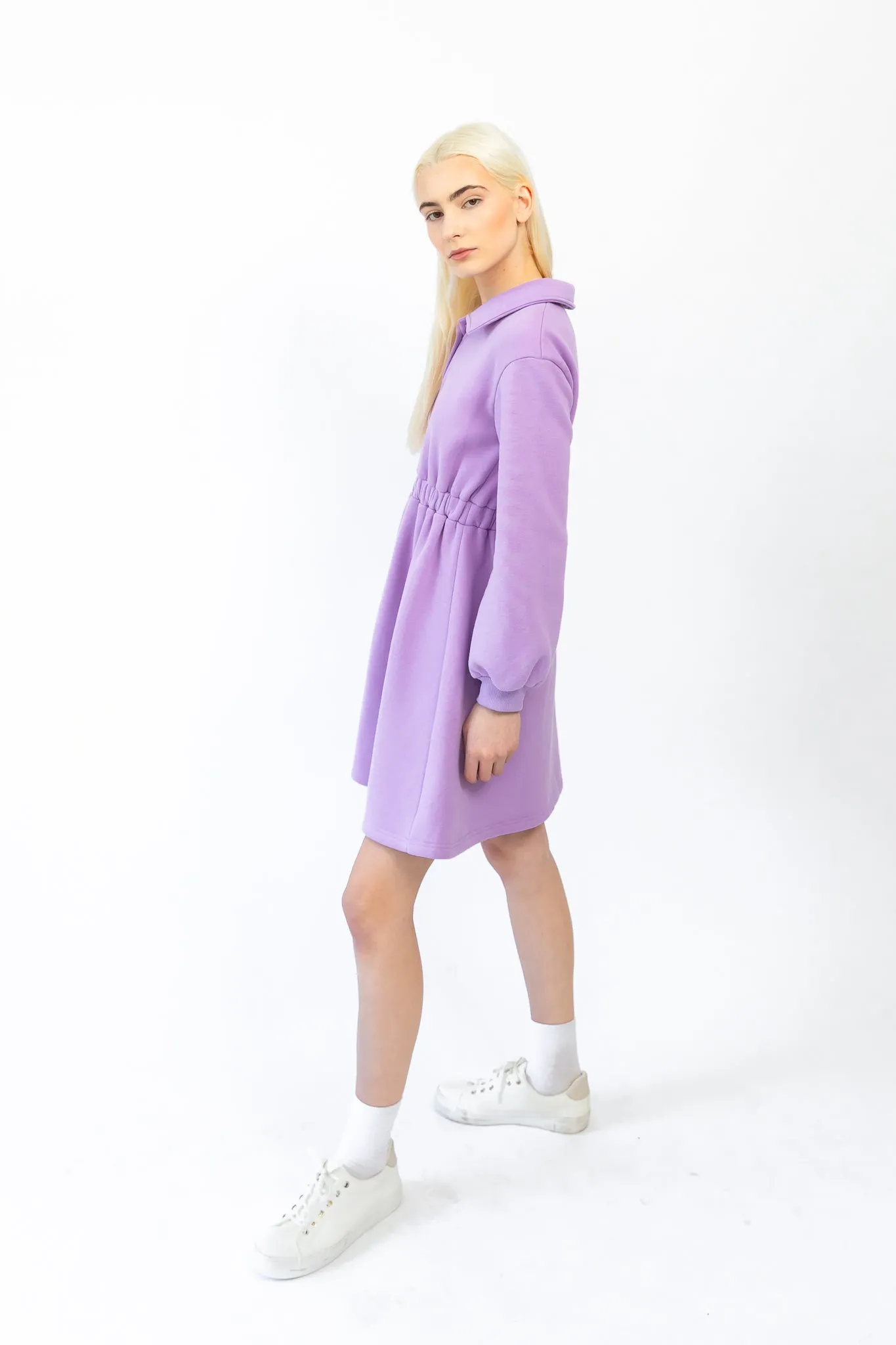 Sleek Polo Collar Tennis Dress