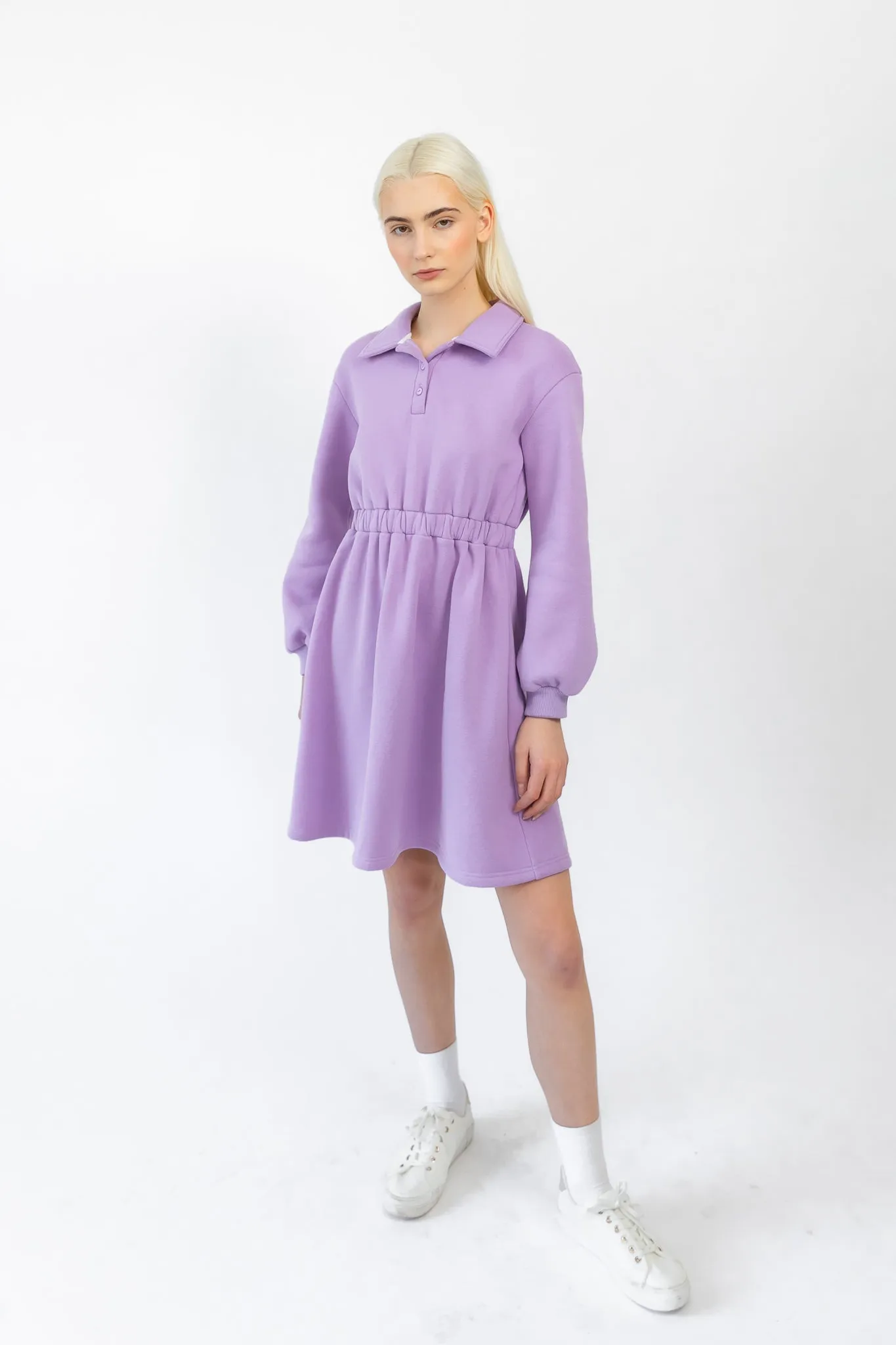 Sleek Polo Collar Tennis Dress