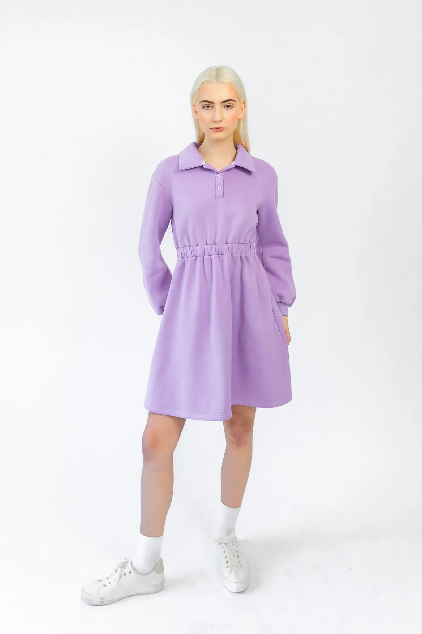 Sleek Polo Collar Tennis Dress