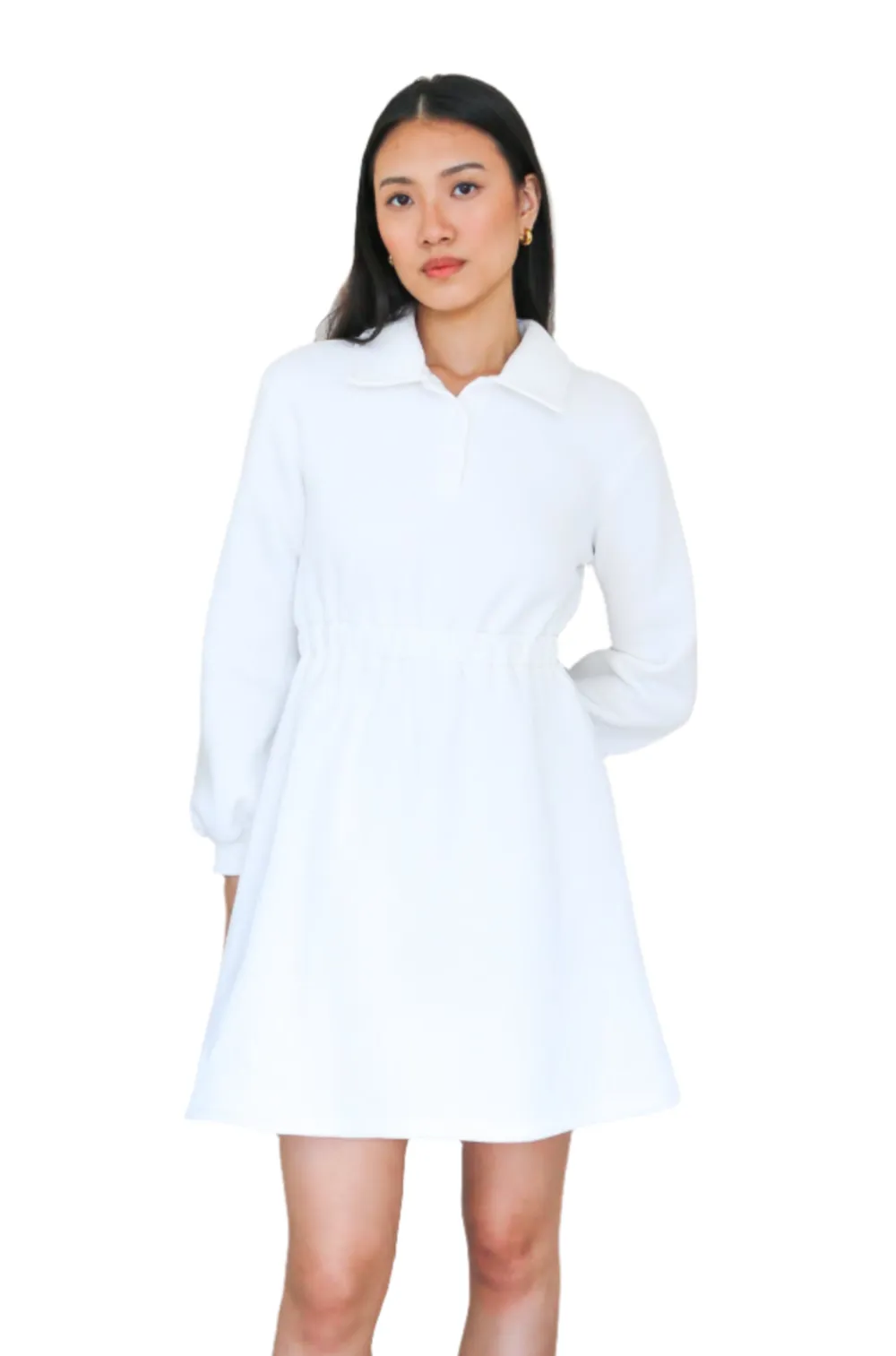 Sleek Polo Collar Tennis Dress