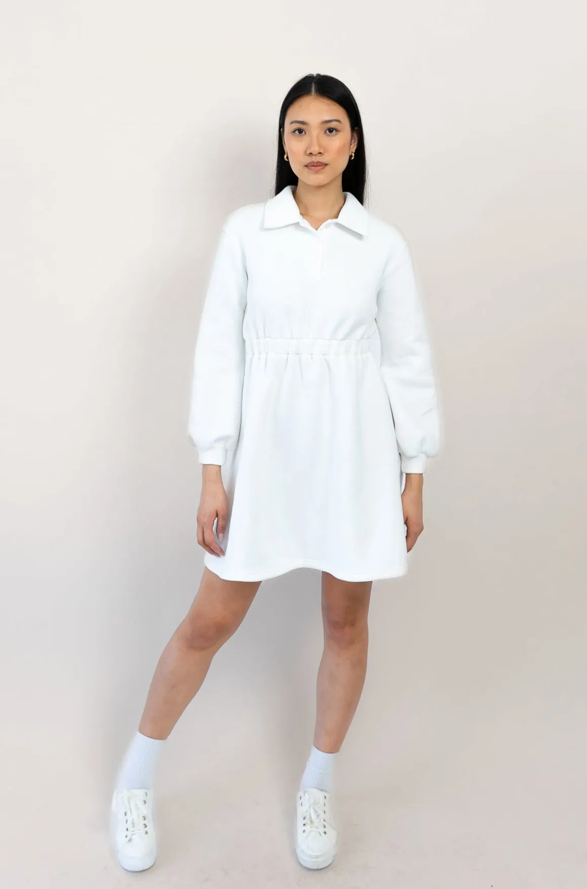Sleek Polo Collar Tennis Dress