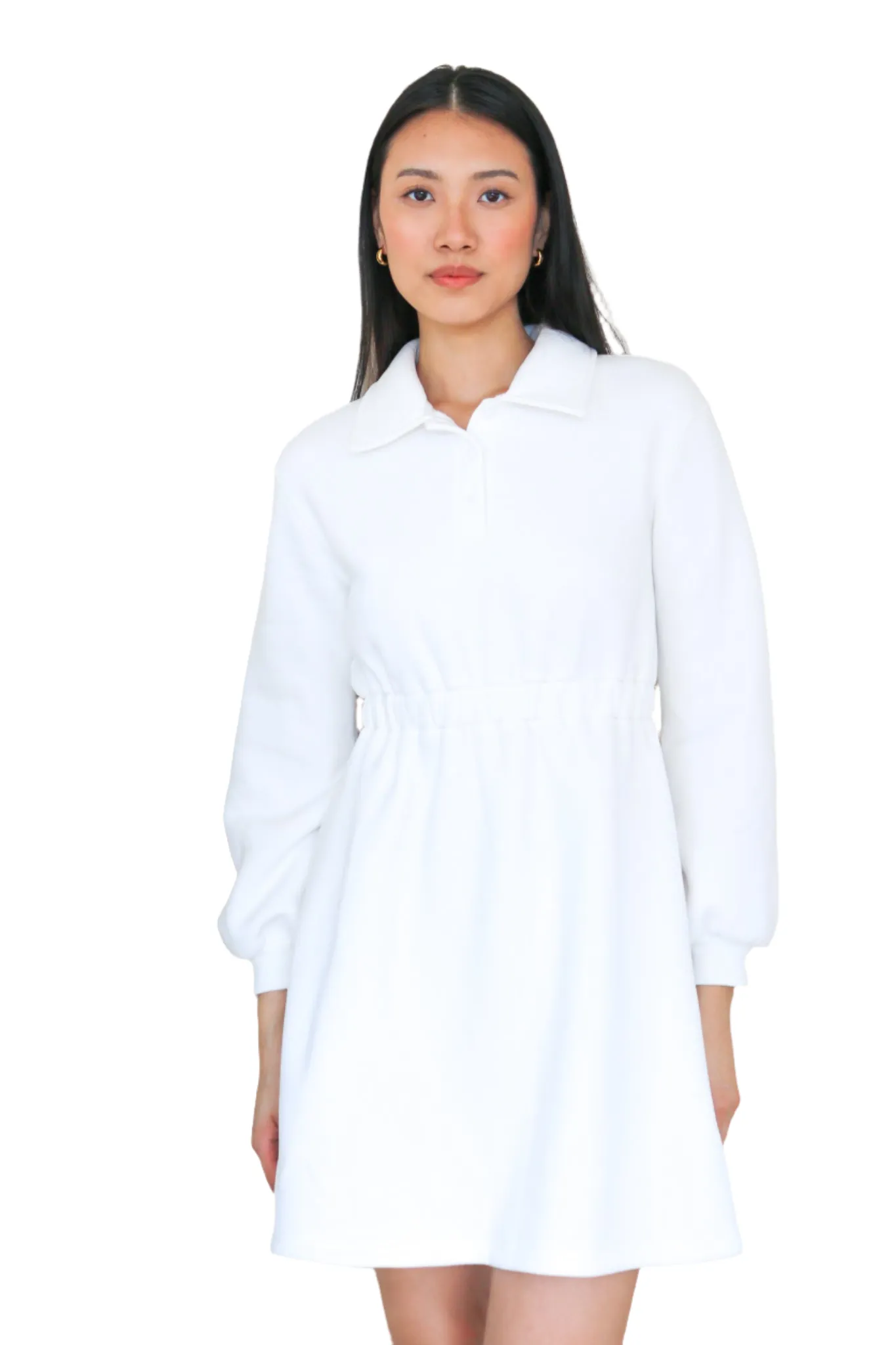 Sleek Polo Collar Tennis Dress