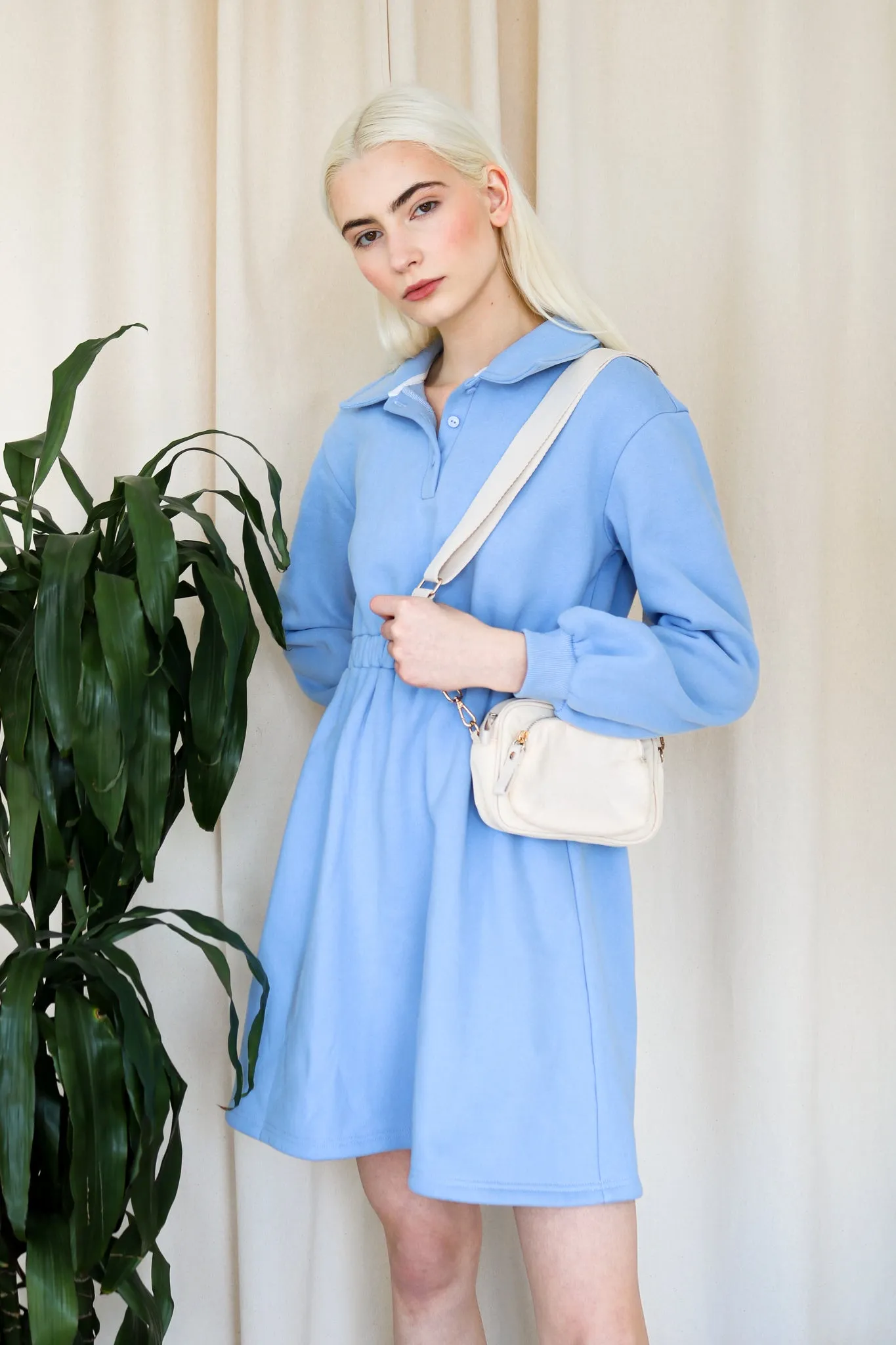 Sleek Polo Collar Tennis Dress