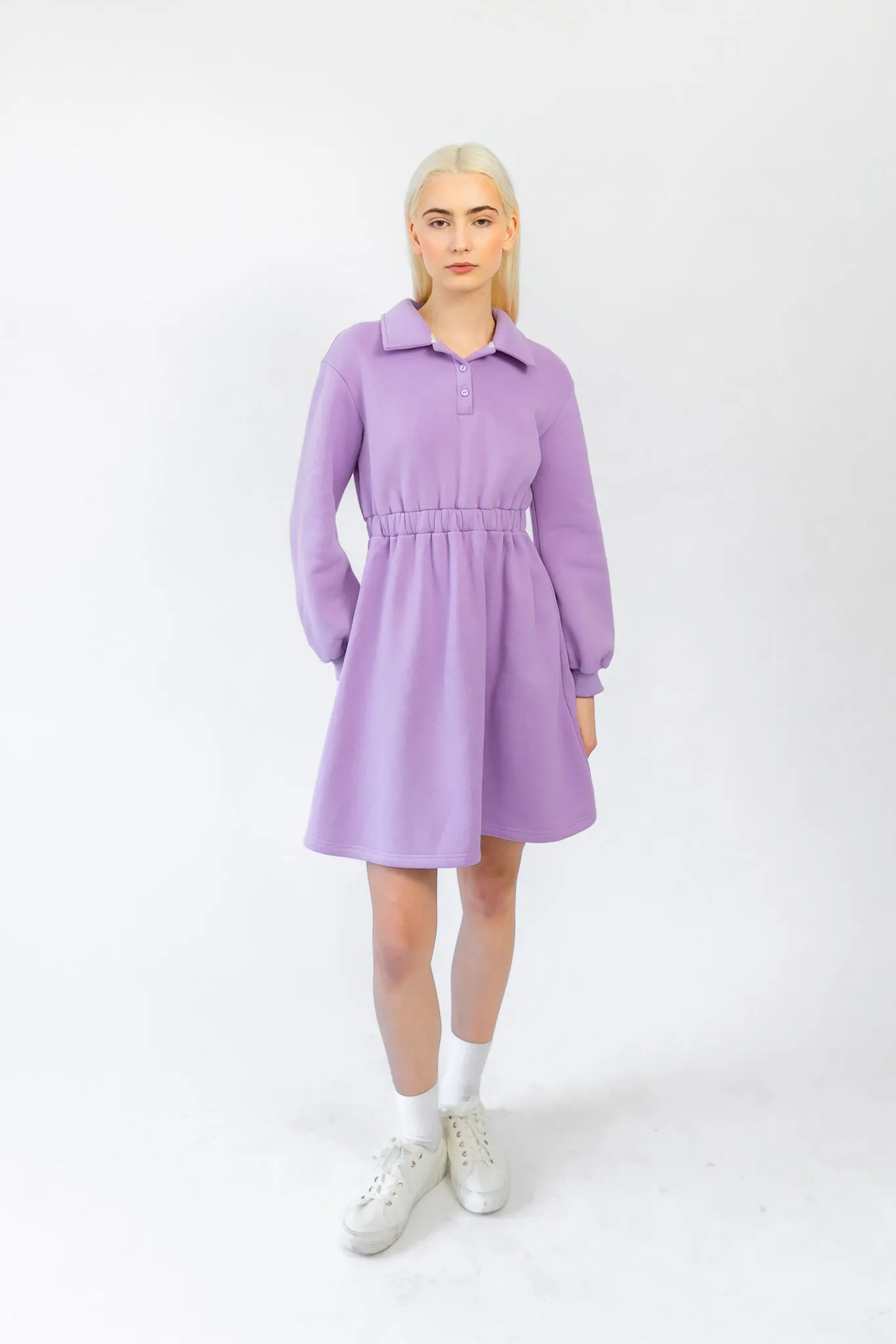 Sleek Polo Collar Tennis Dress