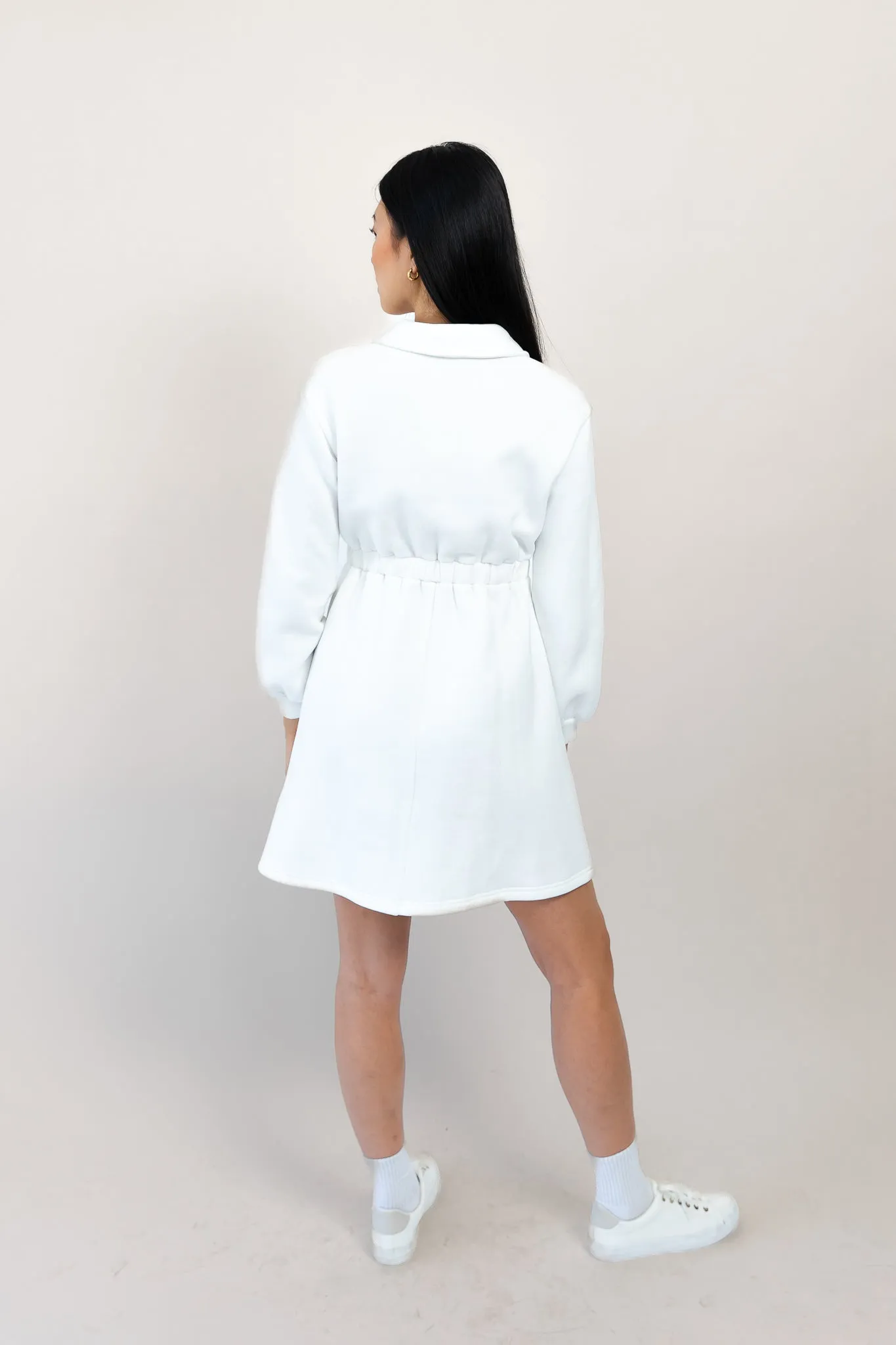 Sleek Polo Collar Tennis Dress