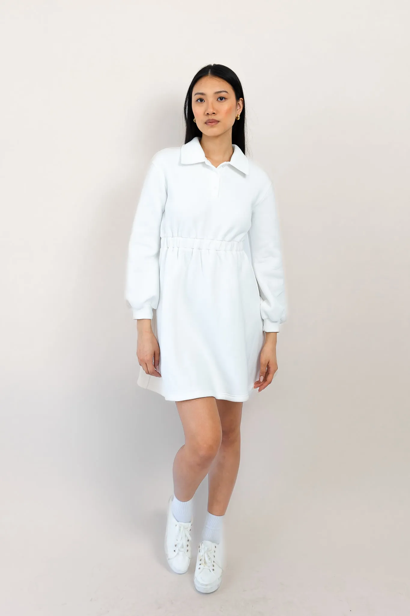 Sleek Polo Collar Tennis Dress