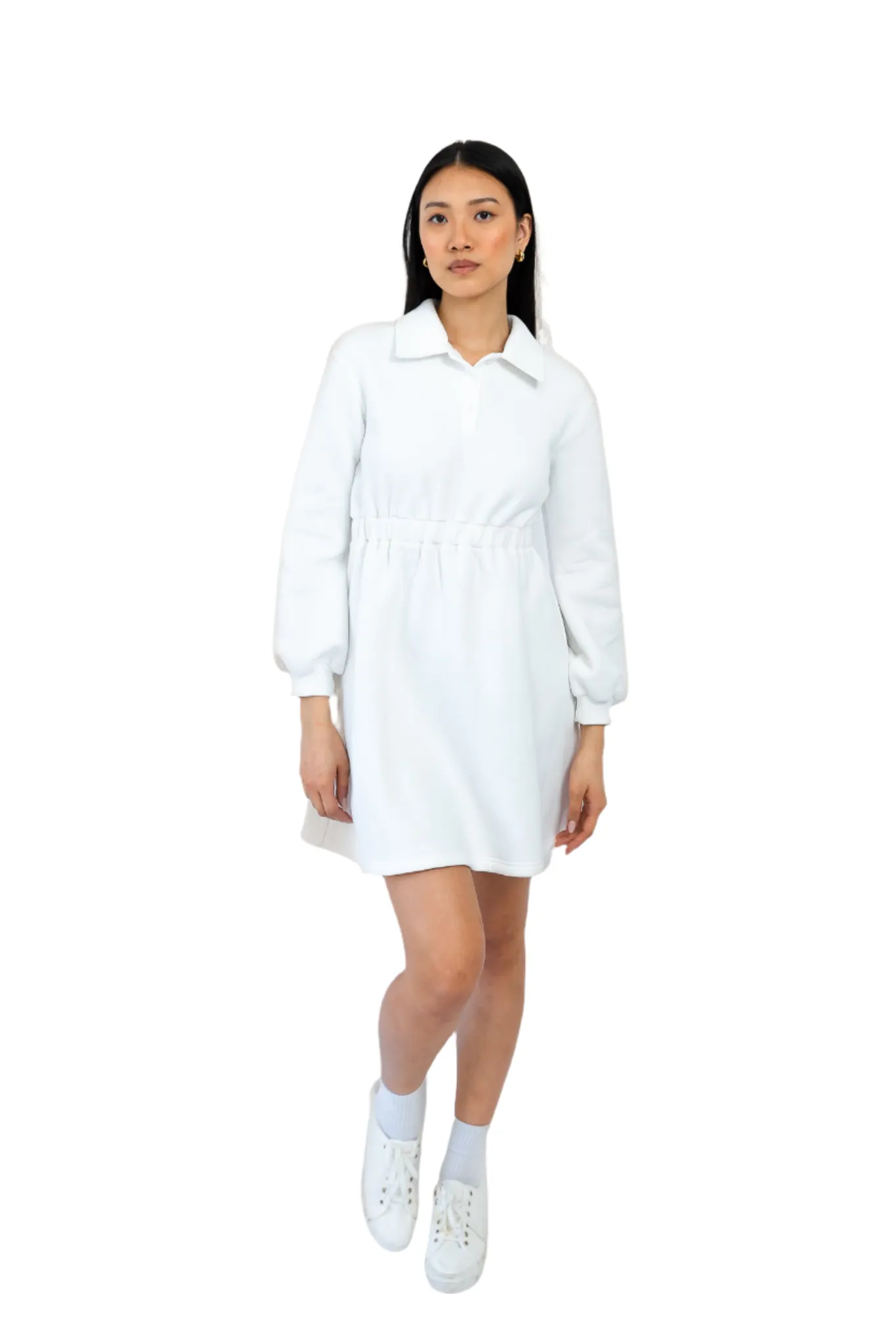 Sleek Polo Collar Tennis Dress