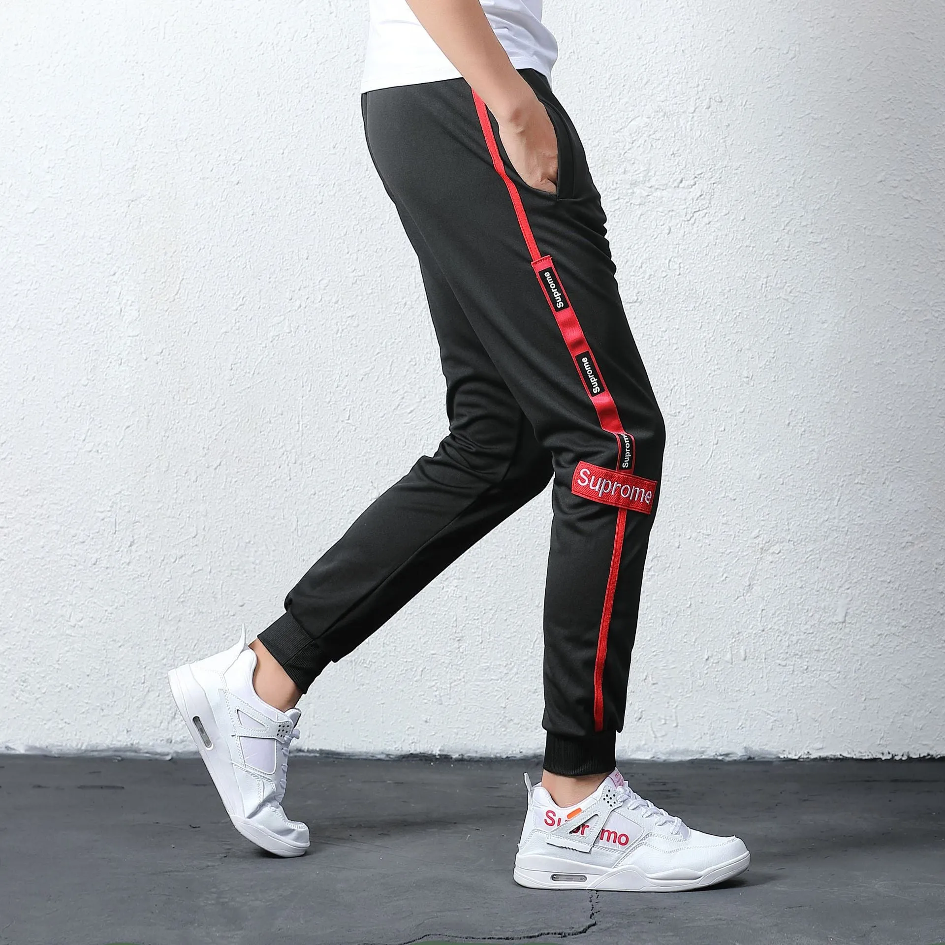 Sport Pants Slim Fit Look Pants