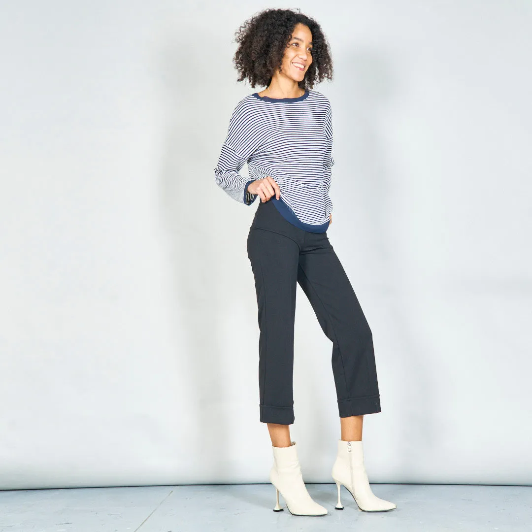 Straight-leg tailored pants wholesale