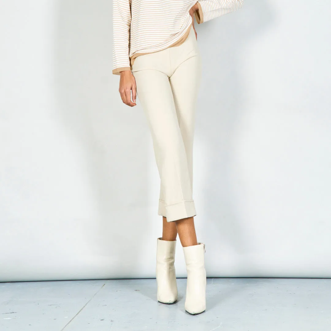 Straight-leg tailored pants wholesale