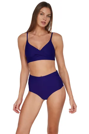 Sunsets Indigo Capri High Waist Bottom
