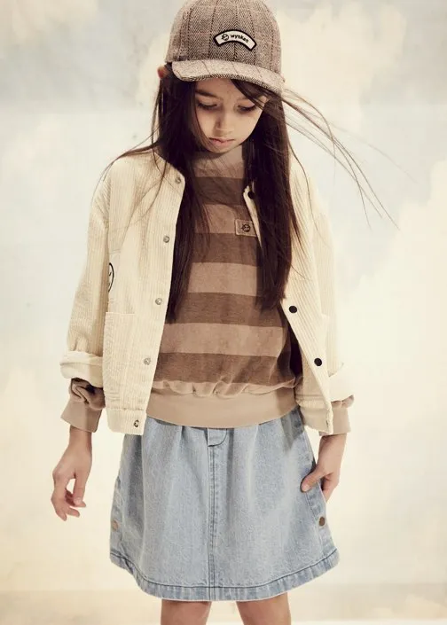 Sweater Perform Soft Brown Stripe