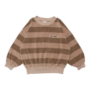 Sweater Perform Soft Brown Stripe