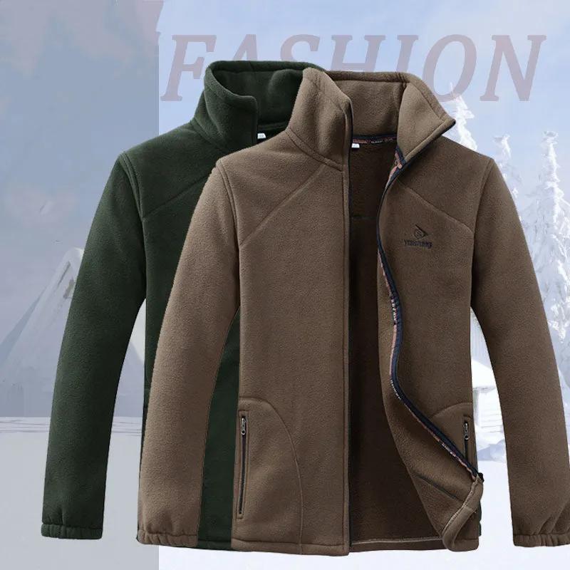 Sweatshirt Double Layer Warm Tops Upsize Outerwear