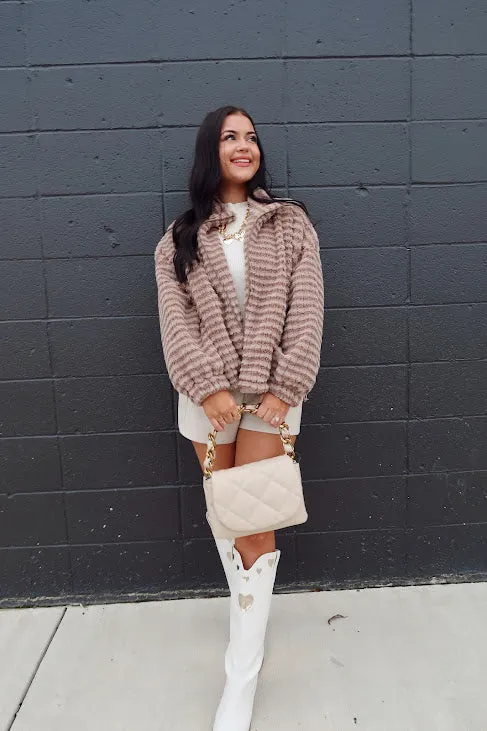 Textured Sherpa Jacket
