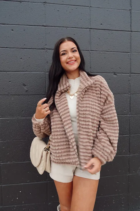 Textured Sherpa Jacket