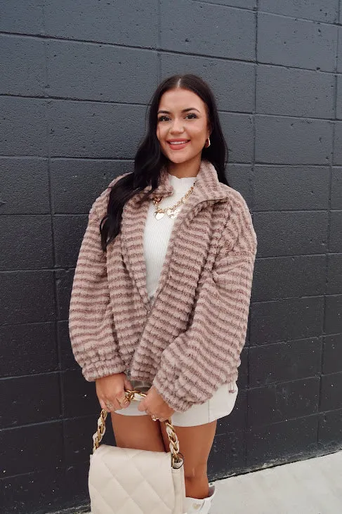 Textured Sherpa Jacket